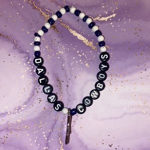 Handmade Dallas Cowboys football team bracelet